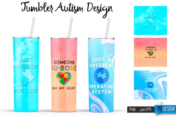 Autism Tumbler Autism Design 20 Oz