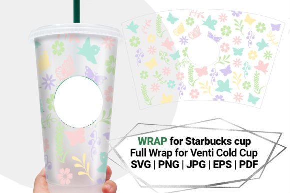Cute Wrap SVG for Starbucks Cup 24 Oz