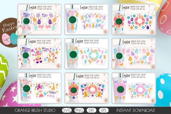 Easter Bunny Venti Cold Cup Wrap Bundle