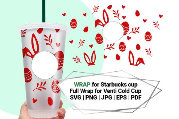 Easter Wrap for Starbucks Cold Cup 24