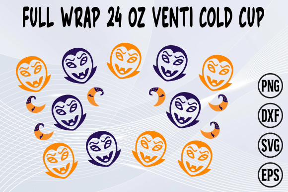 Fall, Pumpkin Venti Cold Cup 24oz 3