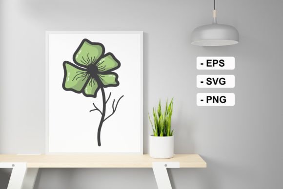 Green Flower: A Thoughtful Embroidery Design for Real Projects