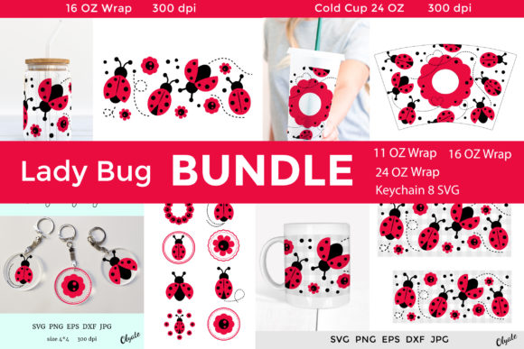 Lady Bug Bundle SVG