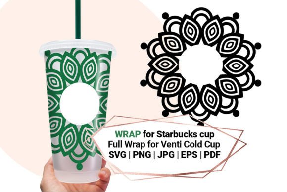 Mandala Wrap SVG for Starbucks Cup 24 Oz