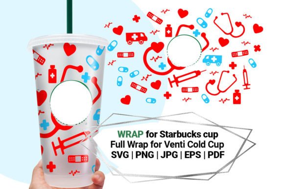 Nurse Wrap for Starbucks Cold Cup 24