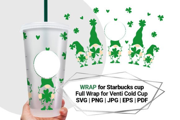 Patrick’s Day Gnomes Wrap for Starbucks