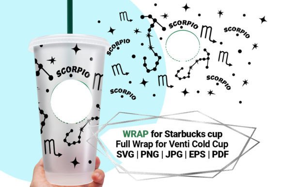 Scorpio Wrap for Starbucks Cold Cup 24