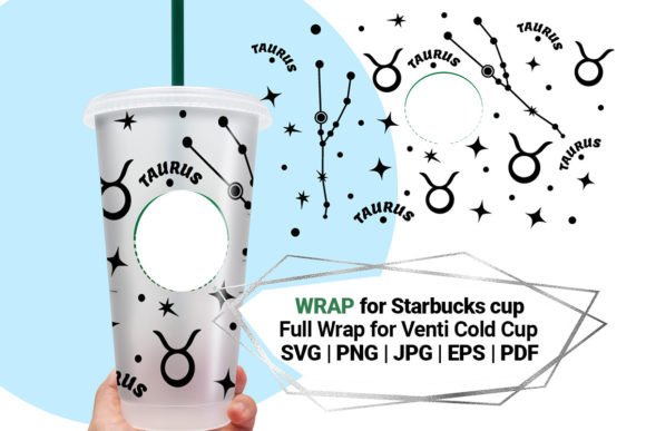Taurus Wrap for Starbucks Cold Cup 24